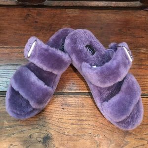 Ugg Fuzz Yeah Slippers, Purple size 9